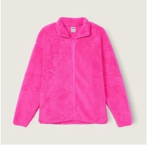 Victoria's Secret
ATOMIC PINK Teddy Full
Zip Jacket Barbie Pink